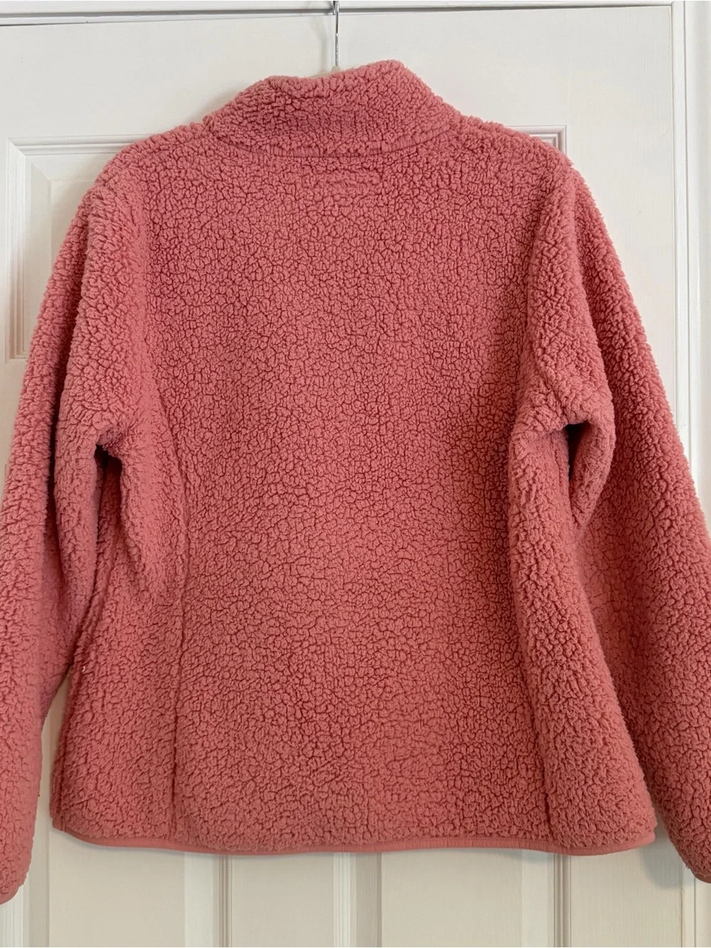 Amazon Essentials Pink Sherpa Quarter Zip Fleece Pullover Jacket 1X